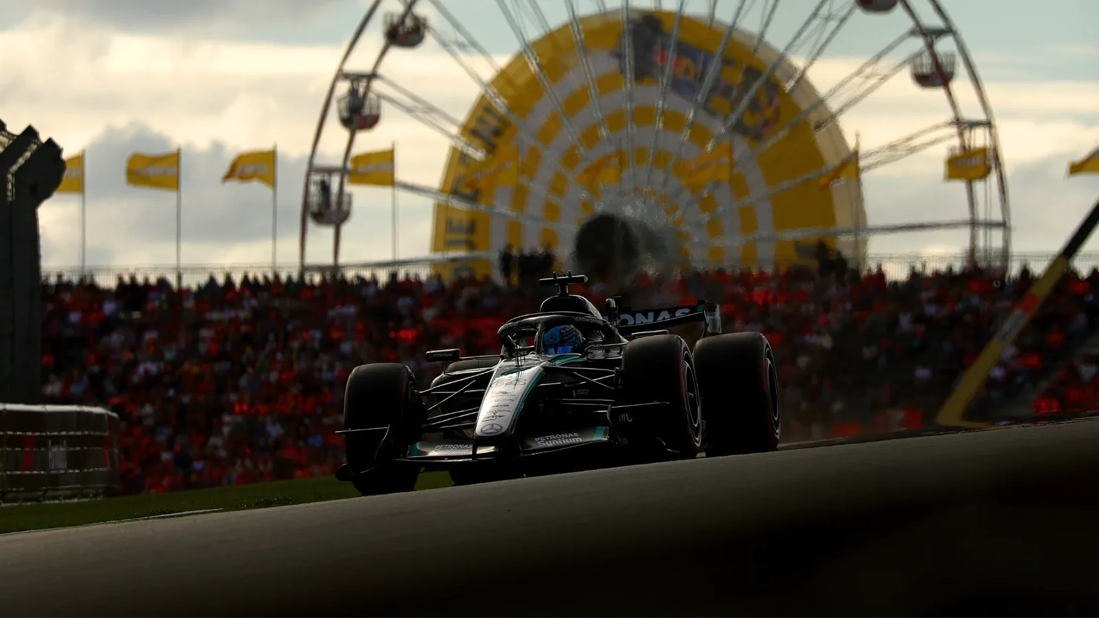 Zandvoort: George Russell wins Dutch Grand Prix sprint race from pole